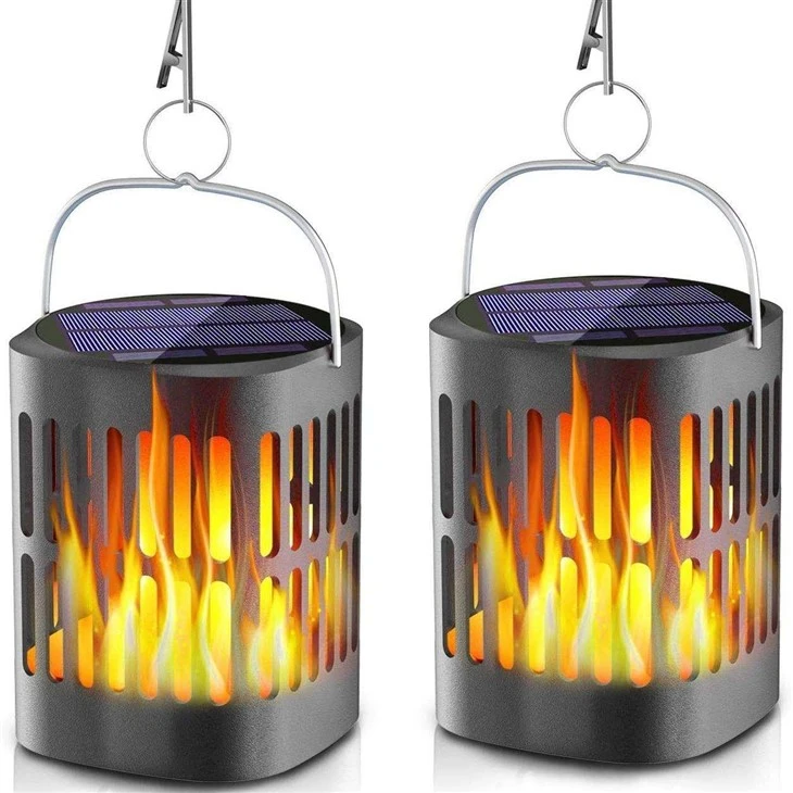 Flickering Flames Solar Lanterns Outdoor Waterproof factory
